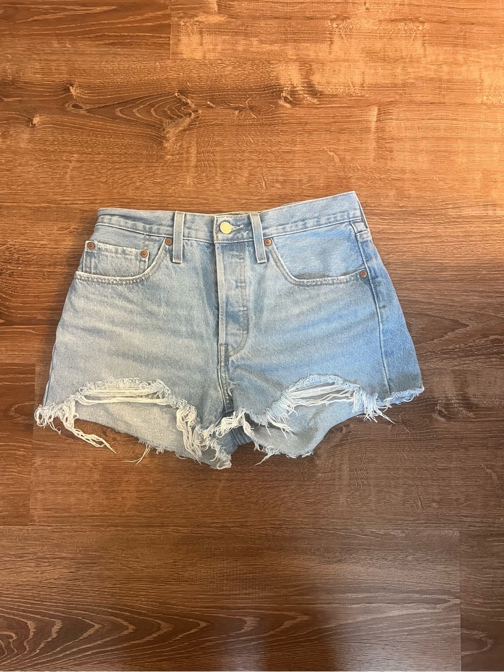 Levi's Light Blue Jean Shorts Size 27